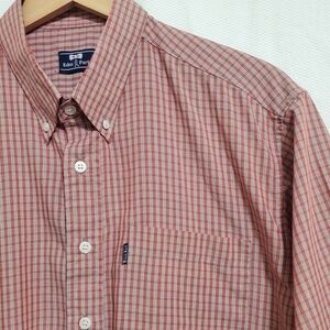 Eden Park Plaid Short Sleeve Button Front Shirt